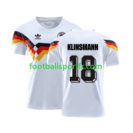 Tenue Allemagne Klinsmann 18 Retro Domicile 1990 Maillot de Foot